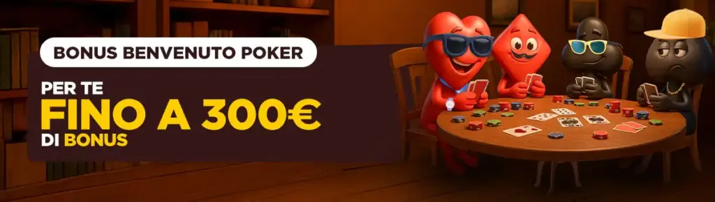 GoldBet - Bonus Benvenuto Poker fino a 300€