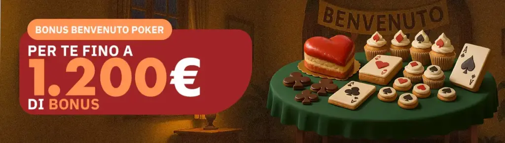 Lottomatica - Bonus Benvenuto Poker fino a 1.200€